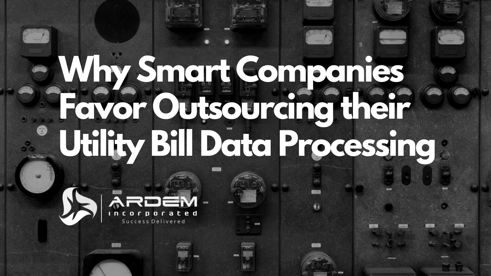 Utility Bill Data Processing data entry